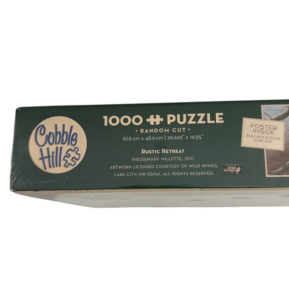Cobble Hill Rustic Retreat Deer Wildlife 1000 Piece Jigsaw Puzzle New In Box - Picture 8 of 13